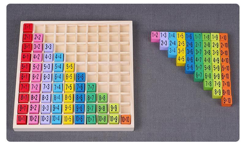 wooden multiplication board