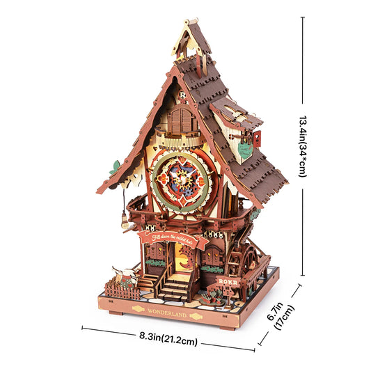 Cuckoo Clock – Mechanical 3D Wooden Puzzle