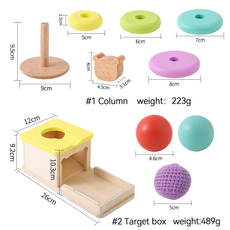Montessori Object Permanence Box – Ball Drop Toy