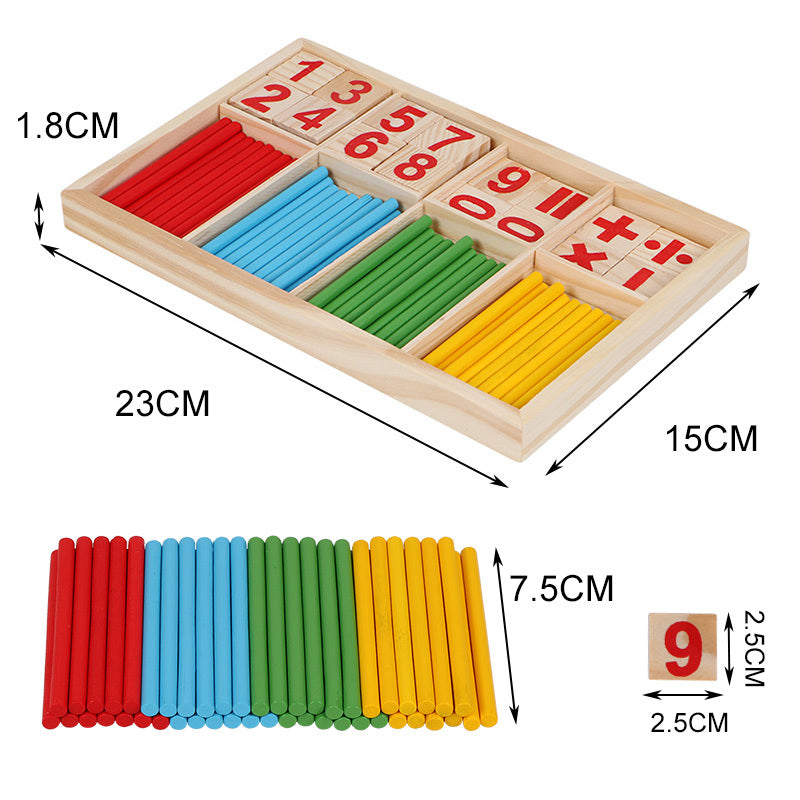 Montessori Early Maths Wooden Board – Numbers & Counting