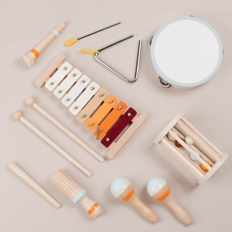 Wooden Musical Instrument Set – 7-Piece Orff Kit