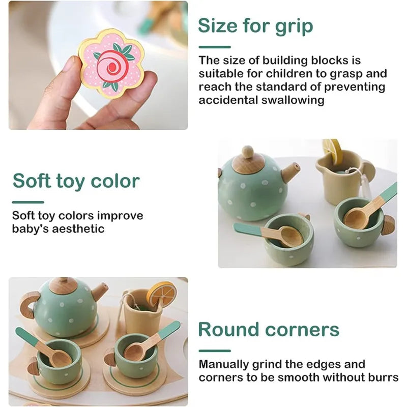 Elevate Pretend Play with Our Wooden Afternoon Tea Set Toy