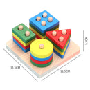 Montessori 3D Wooden Puzzles - Early Learning Educational Toys for Kids - Ideal Birthday Gifts