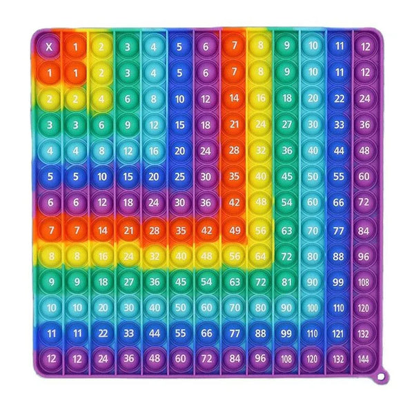 Giant Multiplication Table Montessori Push Bubble Toy