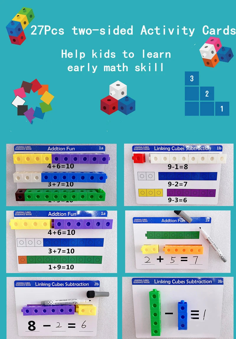 Mathematics Learning Cubes, Cards and Stickers