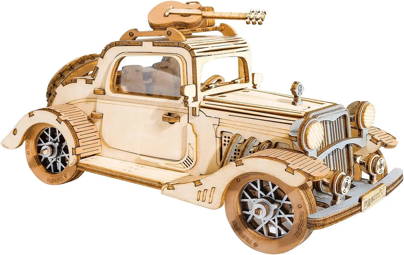 Robotime 3D Wooden Puzzles Car DIY Model Kits to Build Wooden Model