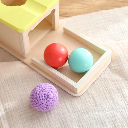 Montessori Object Permanence Box – Ball Drop Toy
