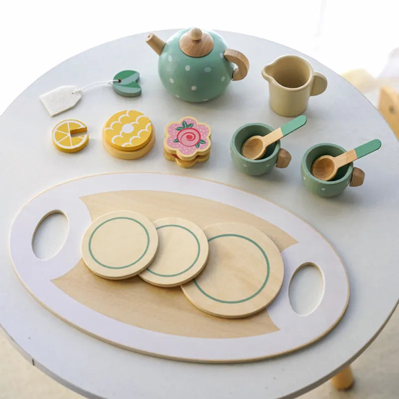 Elevate Pretend Play with Our Wooden Afternoon Tea Set Toy