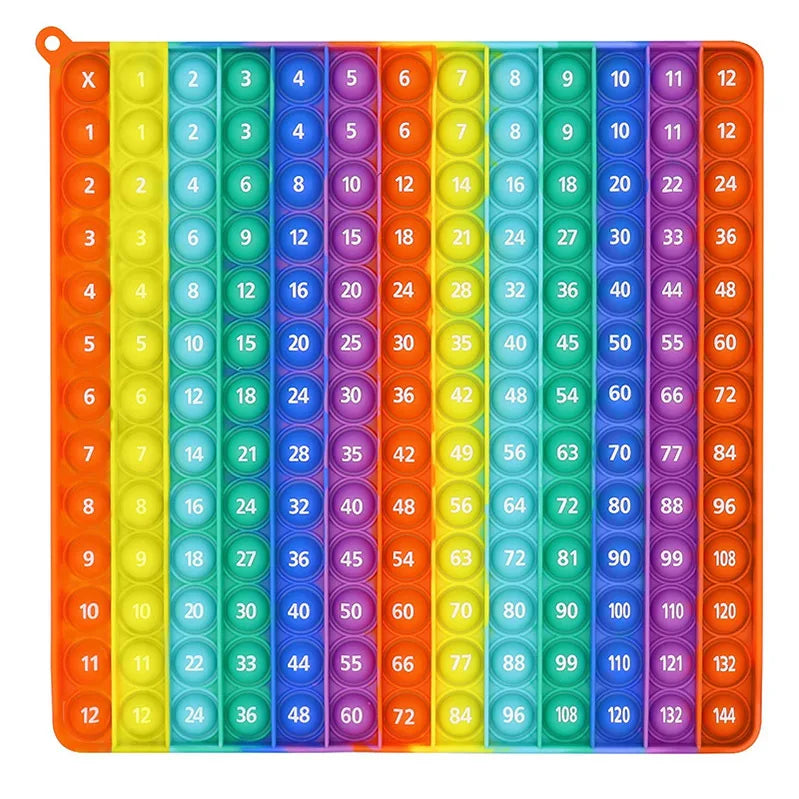 Giant Multiplication Table Montessori Push Bubble Toy