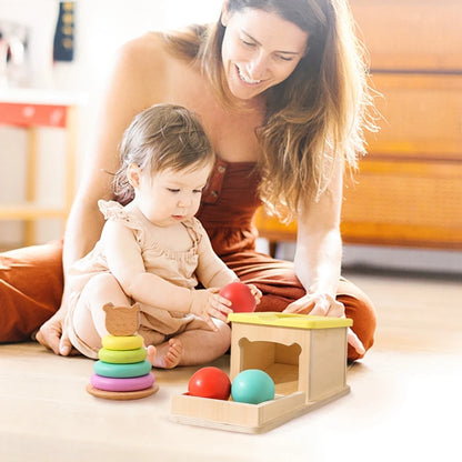 Montessori Object Permanence Box – Ball Drop Toy
