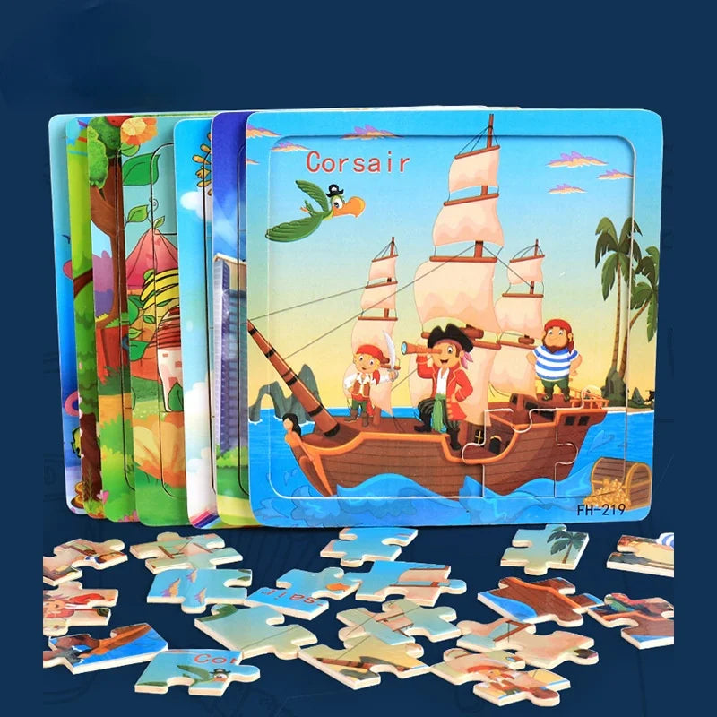 Montessori 3d Puzzle Cartoon