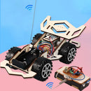 DIY Kids Remote Control Electric Wooden Racing Toys - Innovative Technology & Wireless Four-Wheel Drive