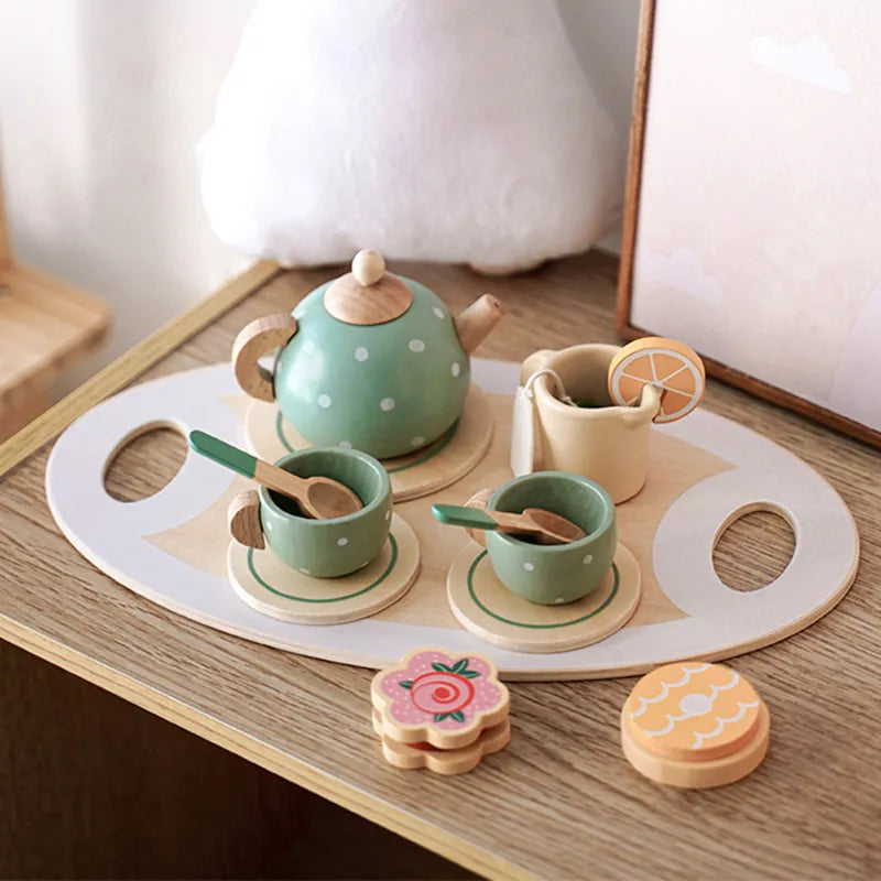 Elevate Pretend Play with Our Wooden Afternoon Tea Set Toy