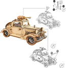 Robotime 3D Wooden Puzzles Car DIY Model Kits to Build Wooden Model