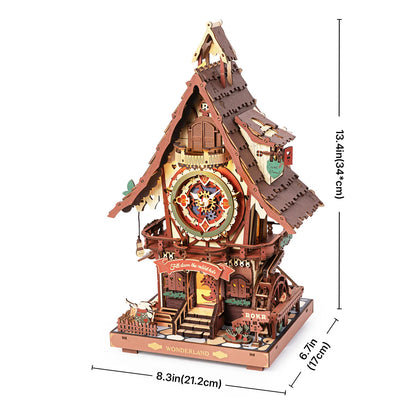 Cuckoo Clock – Mechanical 3D Wooden Puzzle
