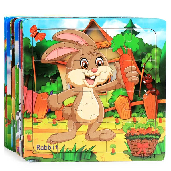 Montessori 3d Puzzle Cartoon