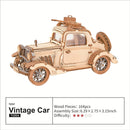 Robotime 3D Wooden Puzzles Car DIY Model Kits to Build Wooden Model