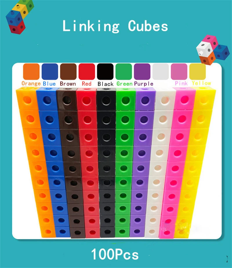 Mathematics Learning Cubes, Cards and Stickers