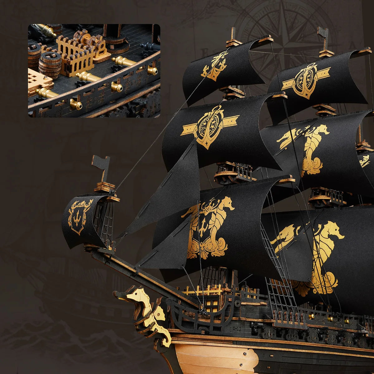 Seahorse Barque – Wooden Ship Model Kit