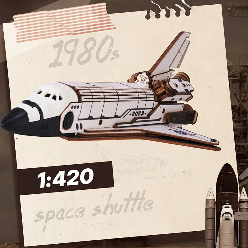 Space Shuttle – 3D Wooden Puzzle