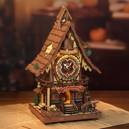 Cuckoo Clock – Mechanical 3D Wooden Puzzle