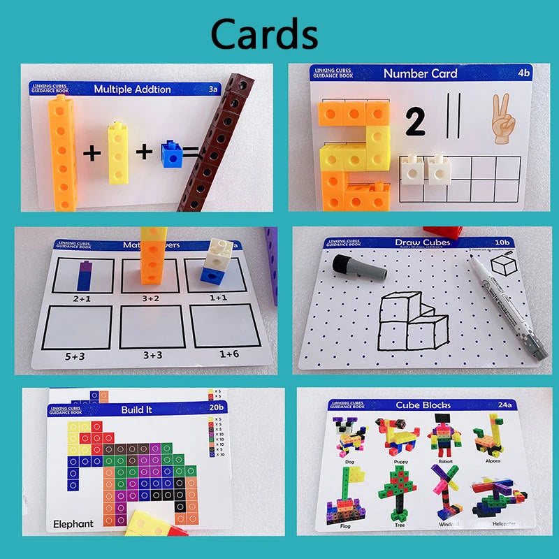 Mathematics Learning Cubes, Cards and Stickers