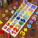 Montessori Educational Wooden Math Fishing Board Game