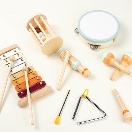 Wooden Musical Instrument Set – 7-Piece Orff Kit