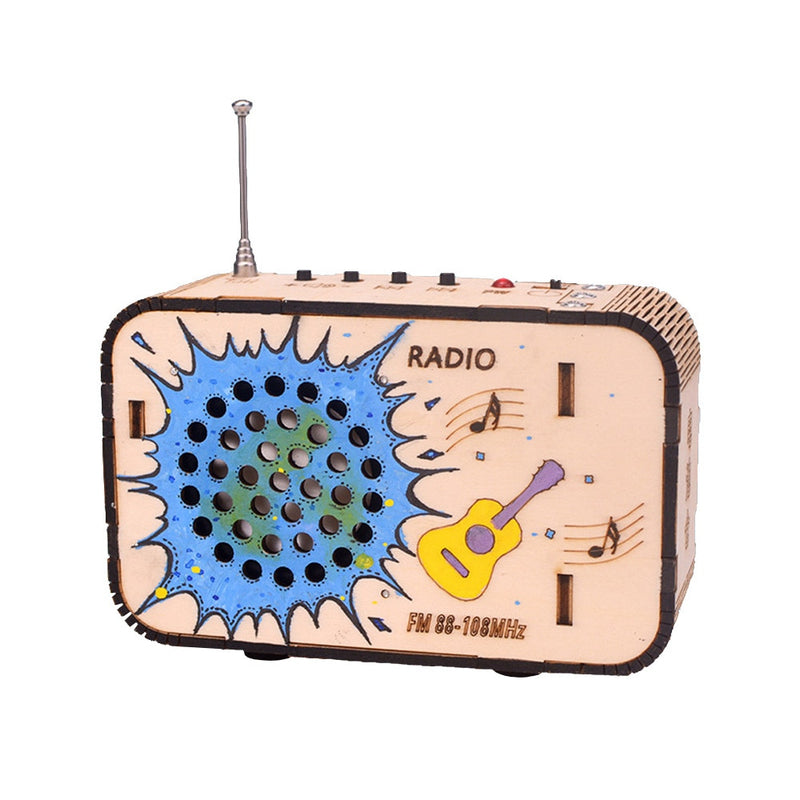 3D Wooden Puzzle DIY Radio Model Science and Technology STEM Project