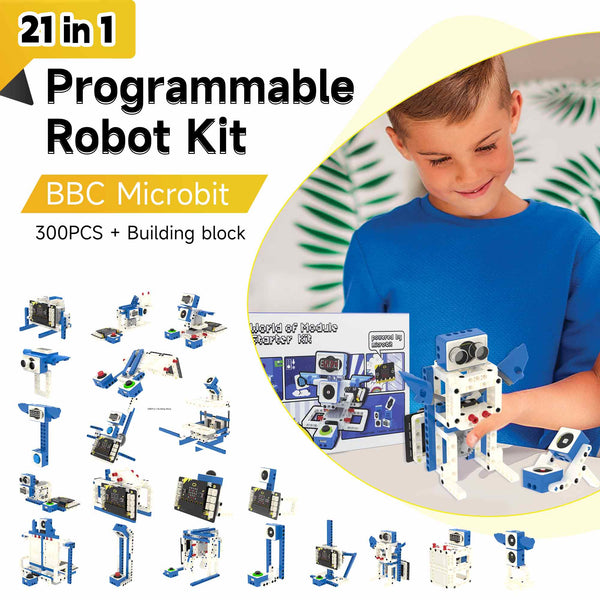 21 in 1 Microbit V2 Robotics Kit: Build, Program, and Explore